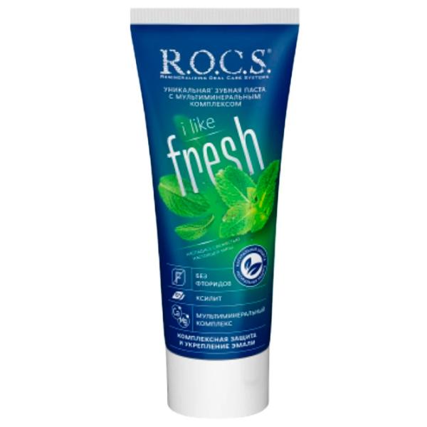 Зубная паста R.O.C.S. I Like Fresh 74 г photo 1