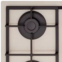 Plită încorporabilă pe gaz Tornado LVT 8025 GL Sticlă călită / Ivory photo 3