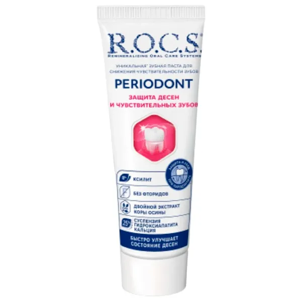Pastă de dinţi R.O.C.S. Periodont 94 g photo 1