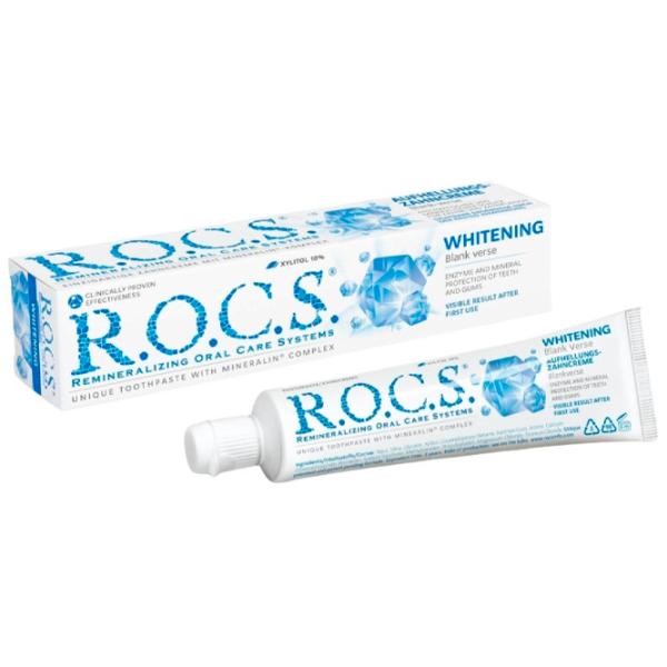 Pastă de dinţi R.O.C.S. Whitening 74 g photo 1