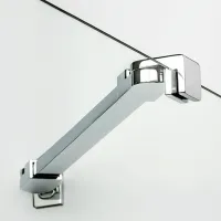 Душевые перегородки New Trendy New Soleo Bathtub Screen Hinged Прозрачный / Без двери photo 3