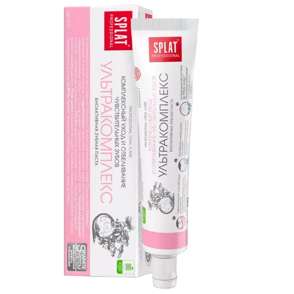 Pastă de dinţi Splat PROFESSIONAL Travel Ultracomplex 40 g photo 1 Pastă de dinţi Splat PROFESSIONAL Travel Ultracomplex 40 g photo 1