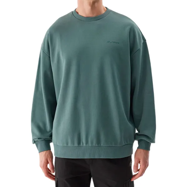 Hanorac pentru bărbați 4F 4FWSS24TSWSM1027  Oversize / Olive photo 1 Hanorac pentru bărbați 4F 4FWSS24TSWSM1027  Oversize / Olive photo 1