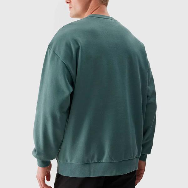 Hanorac pentru bărbați 4F 4FWSS24TSWSM1027  Oversize / Olive photo 2 Hanorac pentru bărbați 4F 4FWSS24TSWSM1027  Oversize / Olive photo 2