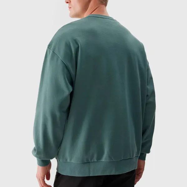 Hanorac pentru bărbați 4F 4FWSS24TSWSM1027  Oversize / Olive photo 3 Hanorac pentru bărbați 4F 4FWSS24TSWSM1027  Oversize / Olive photo 3