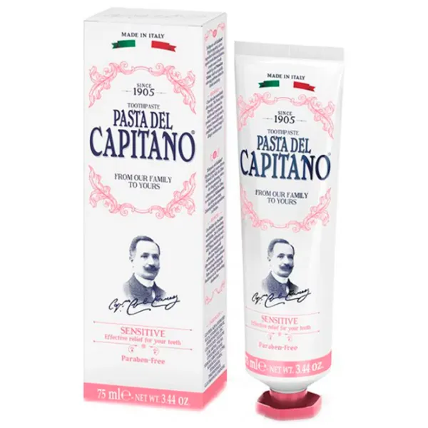Зубная паста Pasta del Capitano Sensitive 75 г photo 1 Зубная паста Pasta del Capitano Sensitive 75 г photo 1