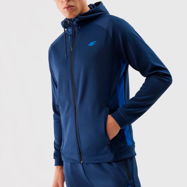 Толстовка для мужчин 4F 4FWSS24TFSWM393  Прямой / Тёмно-синий photo 3