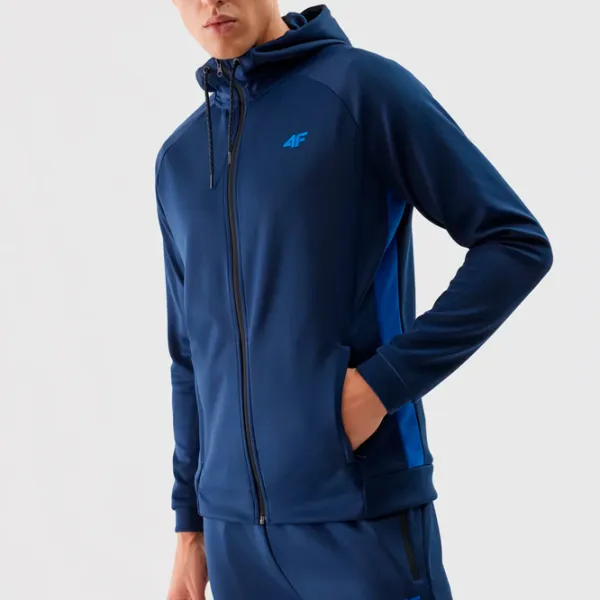 Толстовка для мужчин 4F 4FWSS24TFSWM393  Прямой / Тёмно-синий photo 4