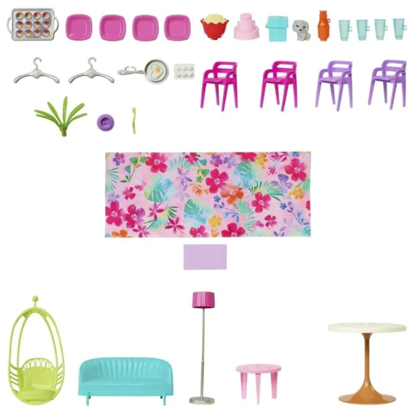 Căsuță pentru păpuși Barbie Vacation House HCD50  căsuță / 3+ photo 4