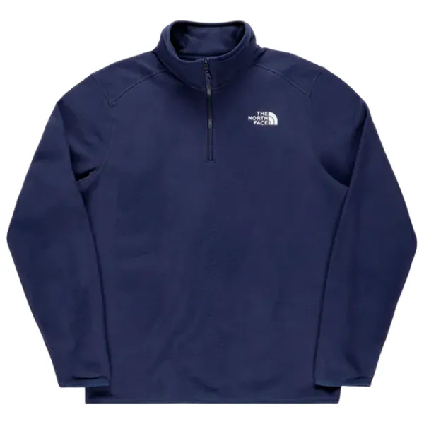 Hanorac pentru bărbați The North Face 100 Glacier 1/4-Zip  Drept / Blue photo 1 Hanorac pentru bărbați The North Face 100 Glacier 1/4-Zip  Drept / Blue photo 1