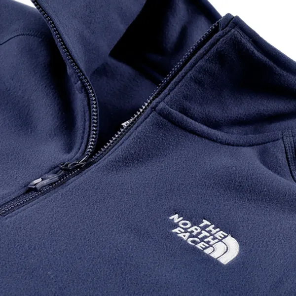 Hanorac pentru bărbați The North Face 100 Glacier 1/4-Zip  Drept / Blue photo 3 Hanorac pentru bărbați The North Face 100 Glacier 1/4-Zip  Drept / Blue photo 3