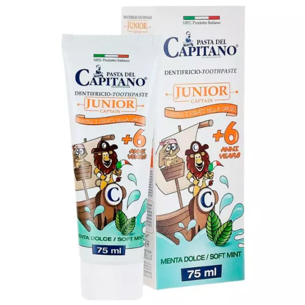 Зубная паста Pasta del Capitano Junior Captain 75 г photo 1 Зубная паста Pasta del Capitano Junior Captain 75 г photo 1
