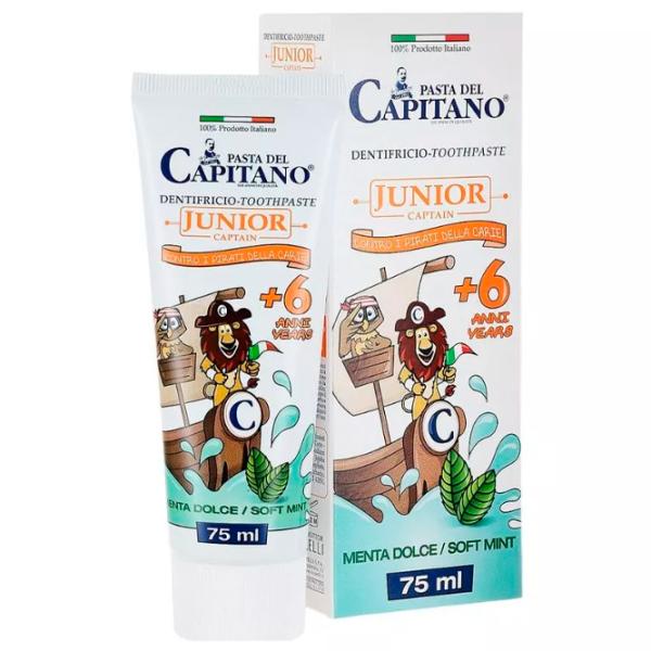 Зубная паста Pasta del Capitano Junior Captain 75 г photo 1 Зубная паста Pasta del Capitano Junior Captain 75 г photo 1