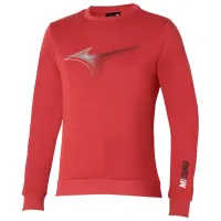 Толстовка для мужчин Mizuno Release Crew Sweat  Прямой / Красный