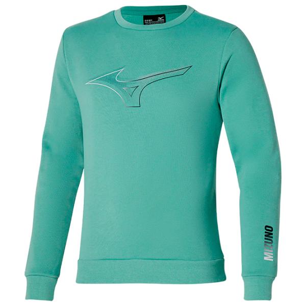 Hanorac pentru bărbați Mizuno Release Crew Sweat  Drept / Green photo 1