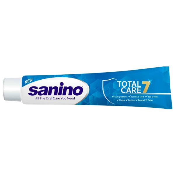 Зубная паста Sanino Total Care 90 г photo 1 Зубная паста Sanino Total Care 90 г photo 1