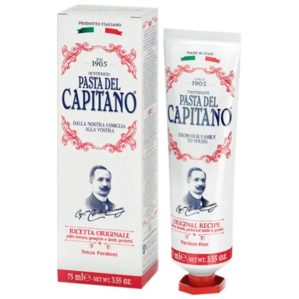 Pastă de dinţi Pasta del Capitano Senza Parabeni 75 g photo 1 Pastă de dinţi Pasta del Capitano Senza Parabeni 75 g photo 1