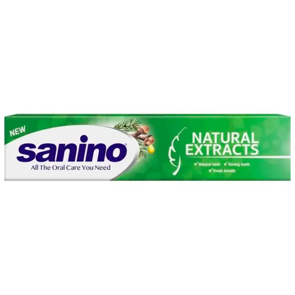 Pastă de dinţi Sanino Natural Extracts 90 g photo 1 Pastă de dinţi Sanino Natural Extracts 90 g photo 1