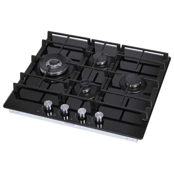 Plită încorporabilă pe gaz Midea MG697TGB Sticlă călită / Black photo 2