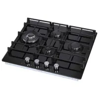 Plită încorporabilă pe gaz Midea MG697TGB Sticlă călită / Black photo 2