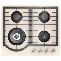 Plită încorporabilă pe gaz Midea MG696TGI Sticlă călită / Beige