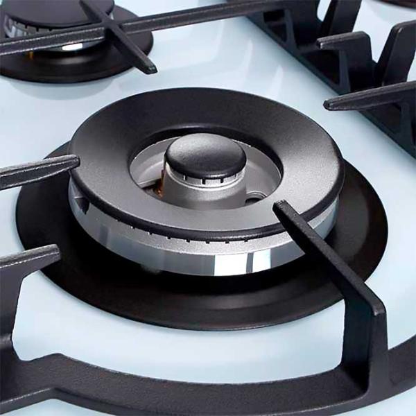 Газовая варочная панель Midea MG696TGW Закаленное стекло / Белый photo 4 Газовая варочная панель Midea MG696TGW Закаленное стекло / Белый photo 4