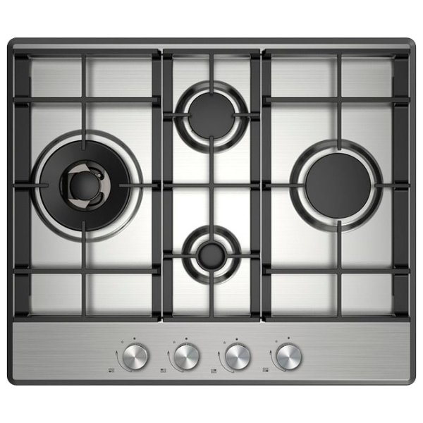 Газовая варочная панель Midea MG697TX Закаленное стекло / Нержавеющая сталь photo 1