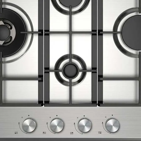 Газовая варочная панель Midea MG697TX Закаленное стекло / Нержавеющая сталь photo 3