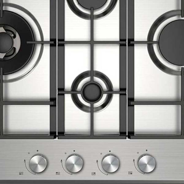 Газовая варочная панель Midea MG697TX Закаленное стекло / Нержавеющая сталь photo 3