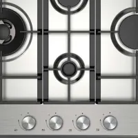 Plită încorporabilă pe gaz Midea MG697TX Sticlă călită / Inox photo 3
