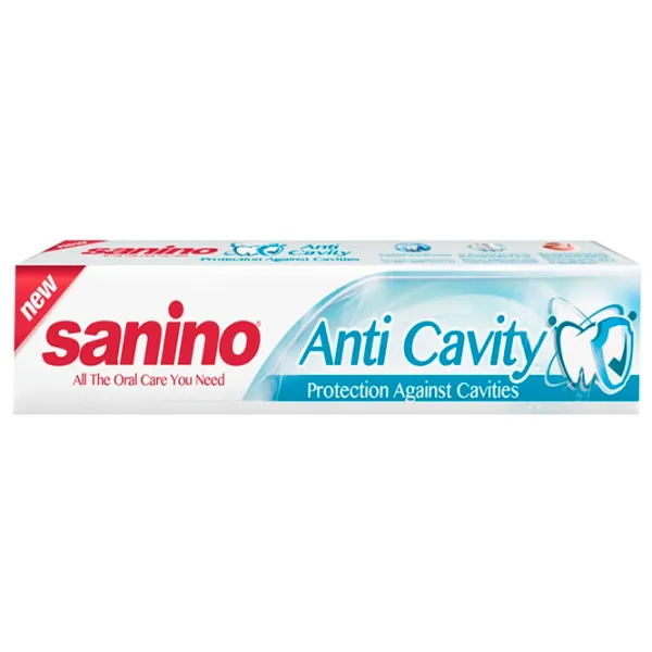 Pastă de dinţi Sanino Anti-Cavity 100 g photo 1 Pastă de dinţi Sanino Anti-Cavity 100 g photo 1