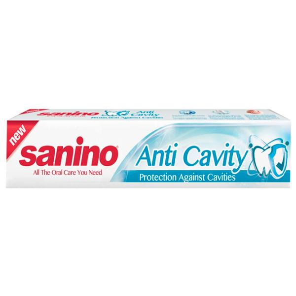 Pastă de dinţi Sanino Anti-Cavity 100 g photo 1 Pastă de dinţi Sanino Anti-Cavity 100 g photo 1