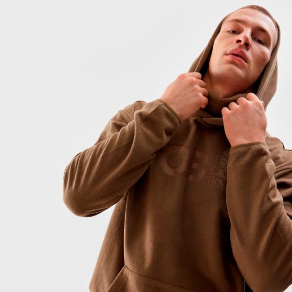 Hanorac pentru bărbați 4F 4FAW23TFLEM136  Drept / Brown photo 7 Hanorac pentru bărbați 4F 4FAW23TFLEM136  Drept / Brown photo 7