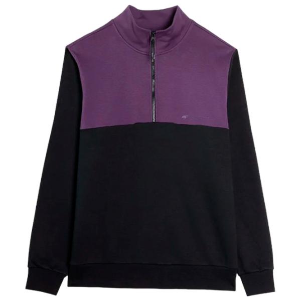 Hanorac pentru bărbați 4F 4faw23tswsm0711  Drept / Black photo 1