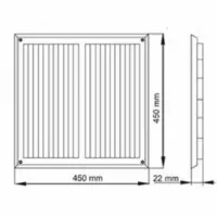 Grile de ventilare Ventika VTKORK4545 Metal / White photo 2