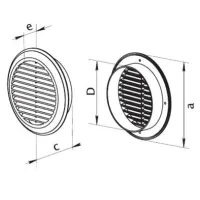 Grile de ventilare Ventika EL125 Plastic / White photo 2