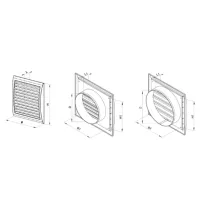 Grile de ventilare Ventika MW123K 150 Plastic / White photo 2