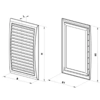 Grile de ventilare Ventika MW128 Plastic / White photo 2