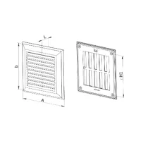 Grilă de ventilare Ventika EL140 AU Plastic / White photo 3