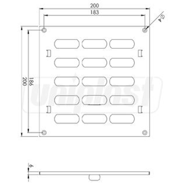Вентиляционные решетки Europlast MR2020R  Металл / Белый photo 2