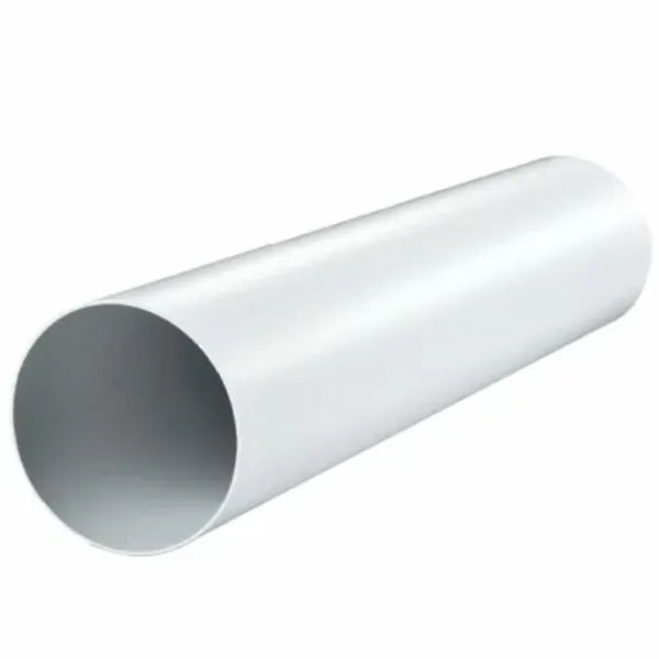Вентиляционный канал Ventika KO125-01  ПВХ / Белый photo 1