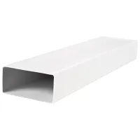 Canal de ventilare Ventika KP55-01  PVC / White