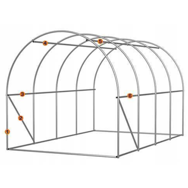 Теплица Tehno MS 10001432  18 м² / 26 мм photo 2