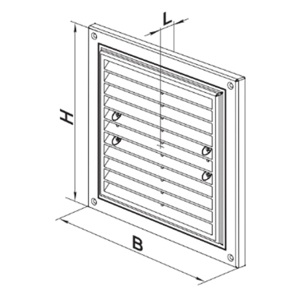 Grile de ventilare Ventika VTK0136 Plastic / White photo 2