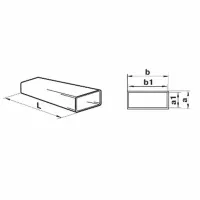 Canal de ventilare Ventika VTK0191 Plastic / Silver photo 2