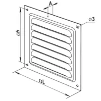 Grile de ventilare Ventika VTK0080 Plastic / White photo 2