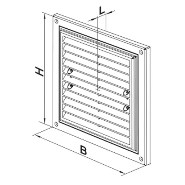 Grile de ventilare Ventika MWR  Plastic / White photo 2