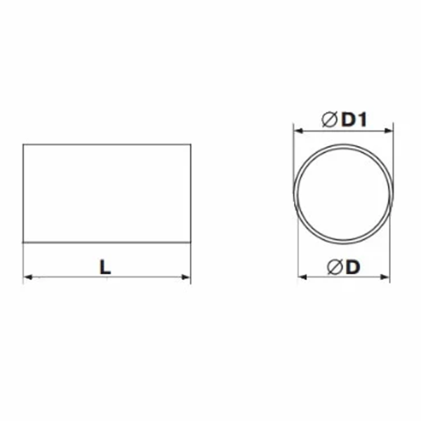 Canal de ventilare Ventika VTK0184 Plastic / White photo 2