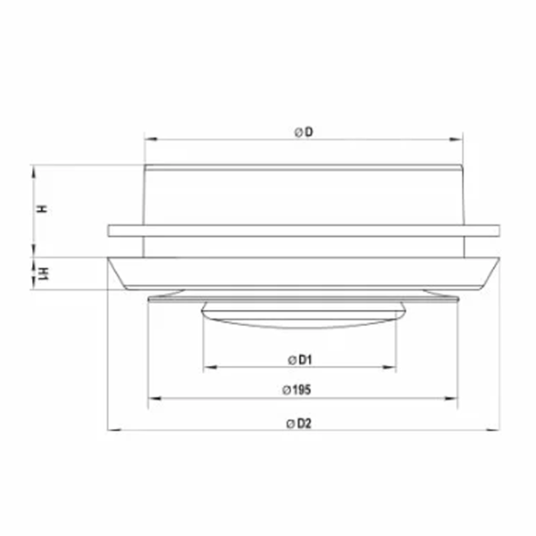 Grile de ventilare Ventika A150 WNK Plastic / White photo 2