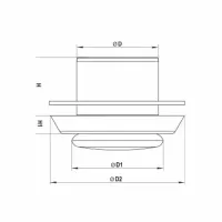 Grilă de ventilare Ventika A200 WNK Plastic / White photo 2